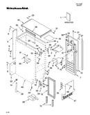 Cabinet liner and door parts