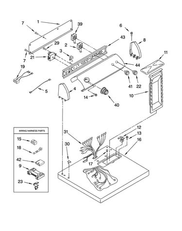 Top and console parts