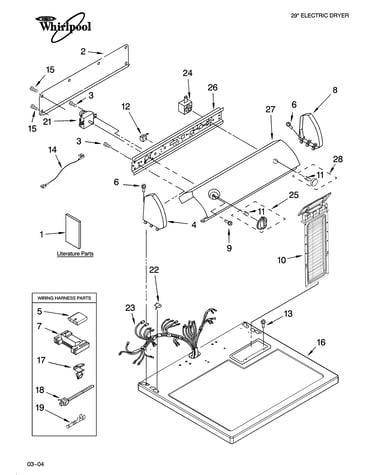 Top and console parts