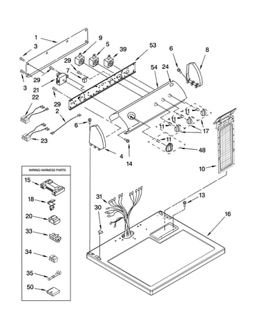 Top and console parts