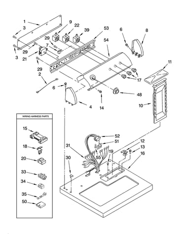 Top and console parts optional parts (not included)