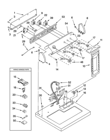 Top and console parts