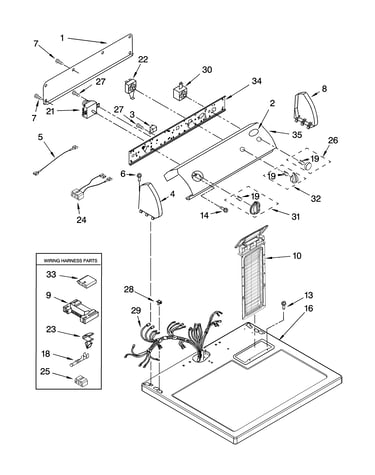 Top and console parts