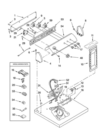 Top and console parts optional parts (not included)