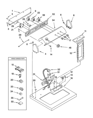 Top and console parts optional parts (not included)