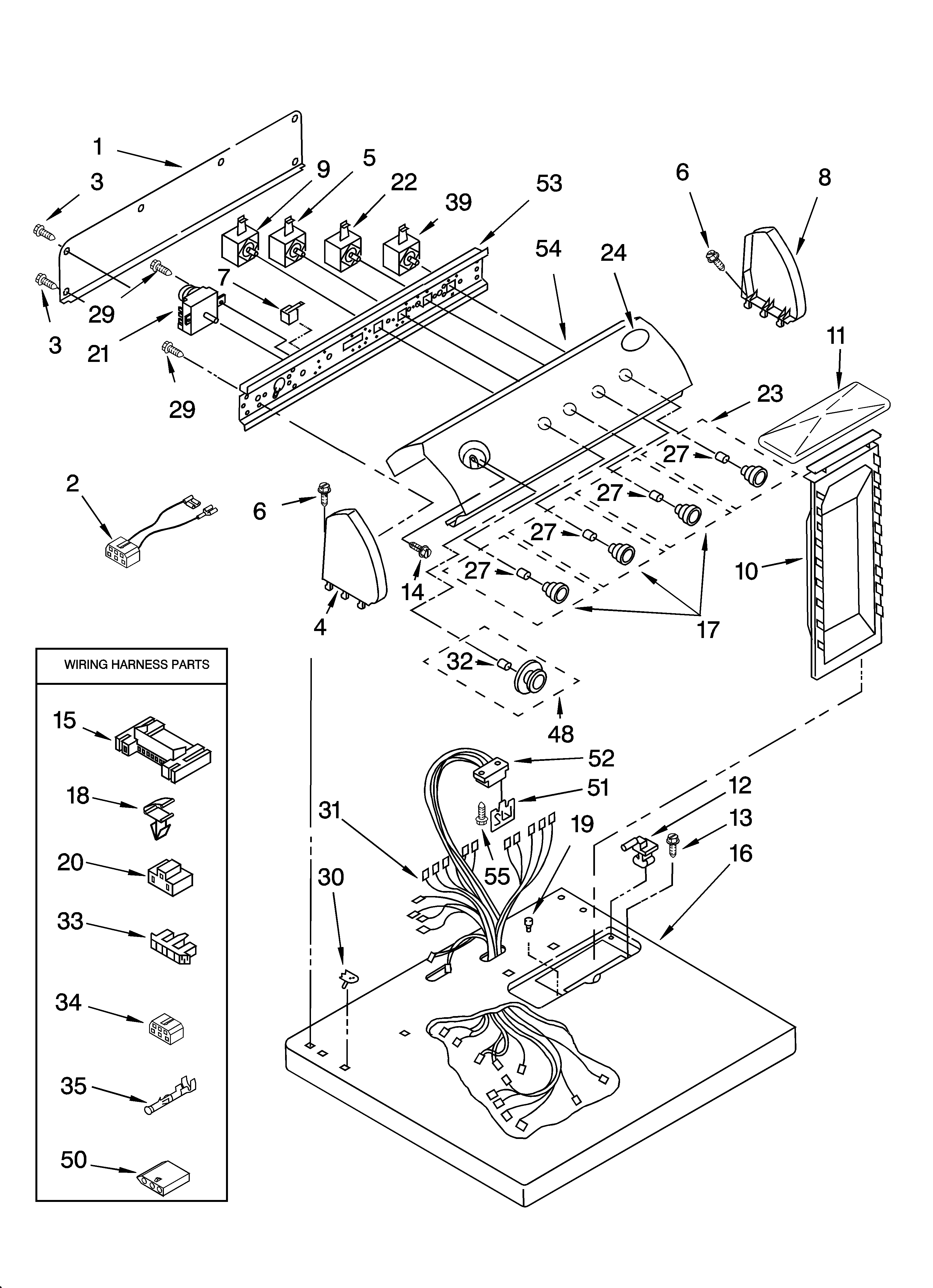 Top and console parts optional parts (not included)
