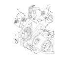 Whirlpool LEQ9858LG1 bulkhead parts diagram