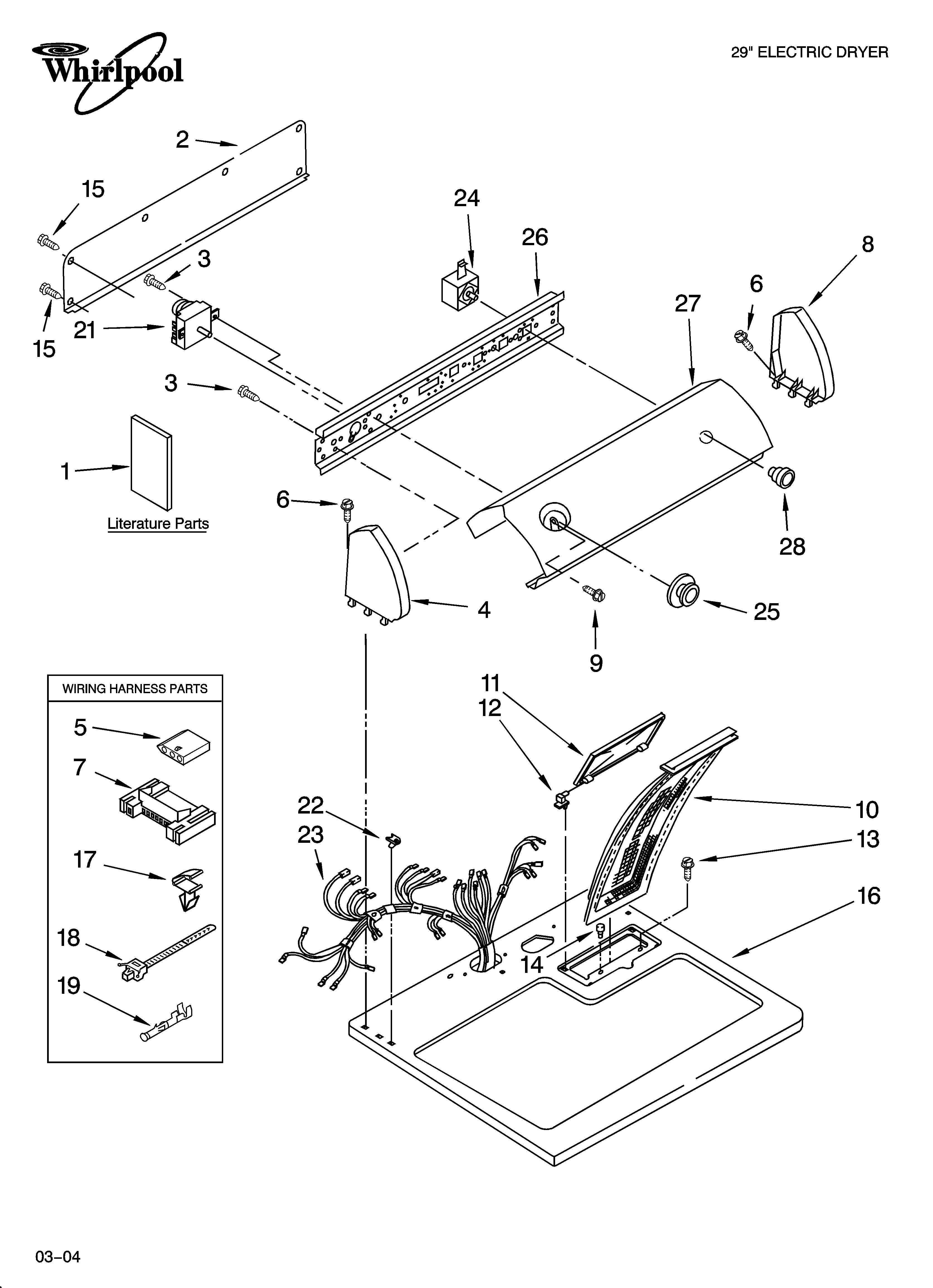 Top and console parts
