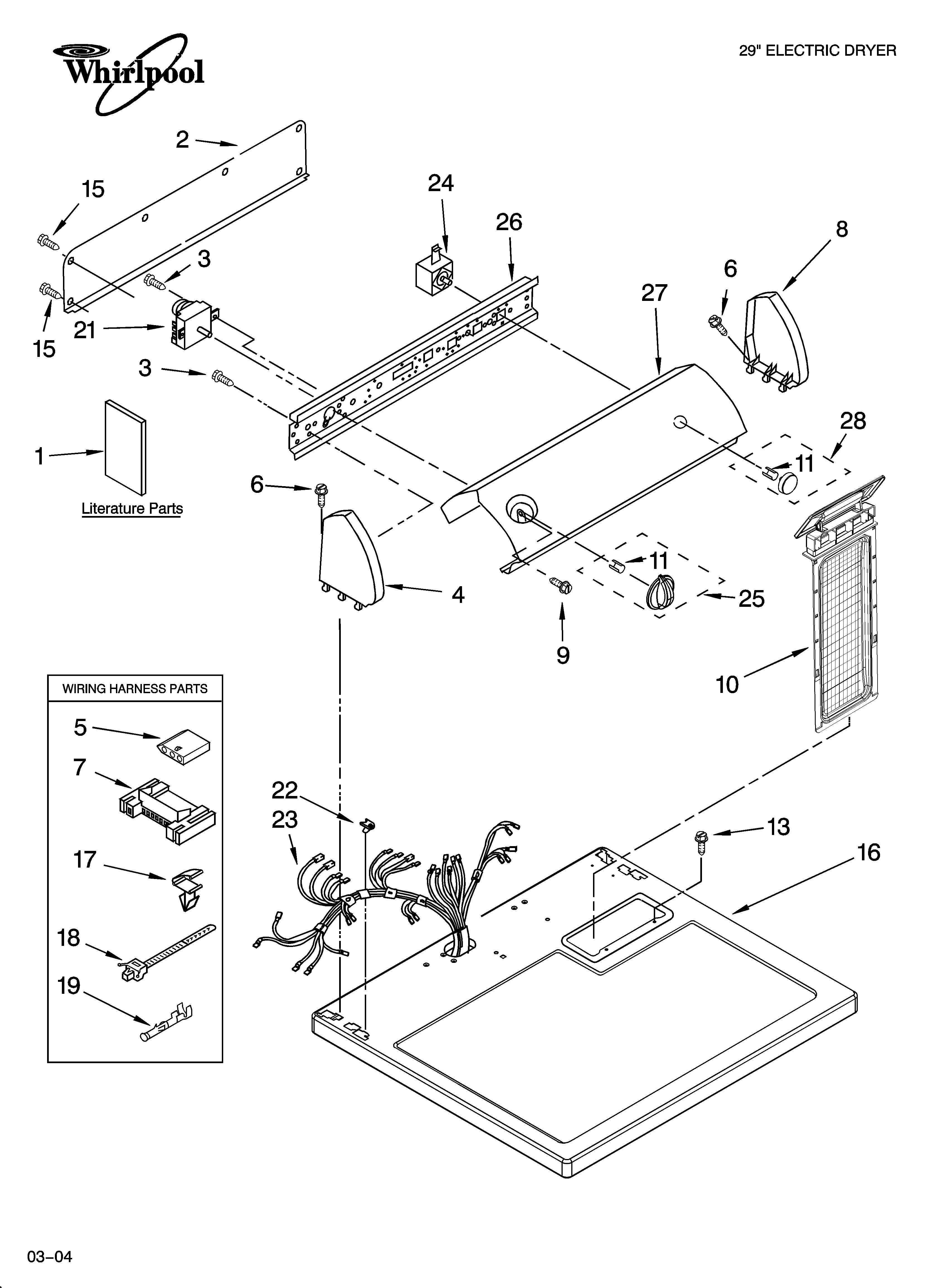 Top and console parts