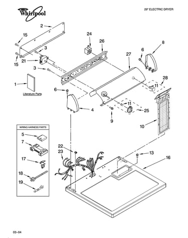 Top and console parts