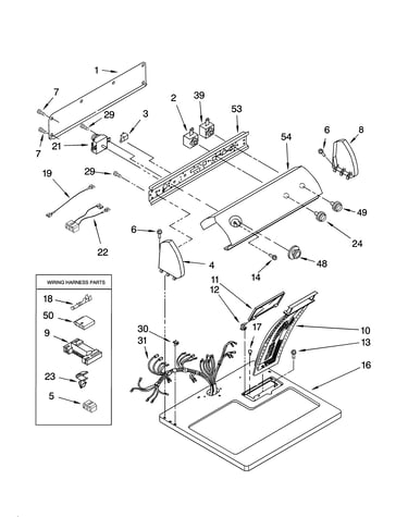 Top and console parts