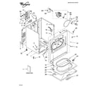 Whirlpool LER5636LT1 cabinet parts diagram