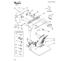 Whirlpool LER5644JQ3 top and console parts diagram