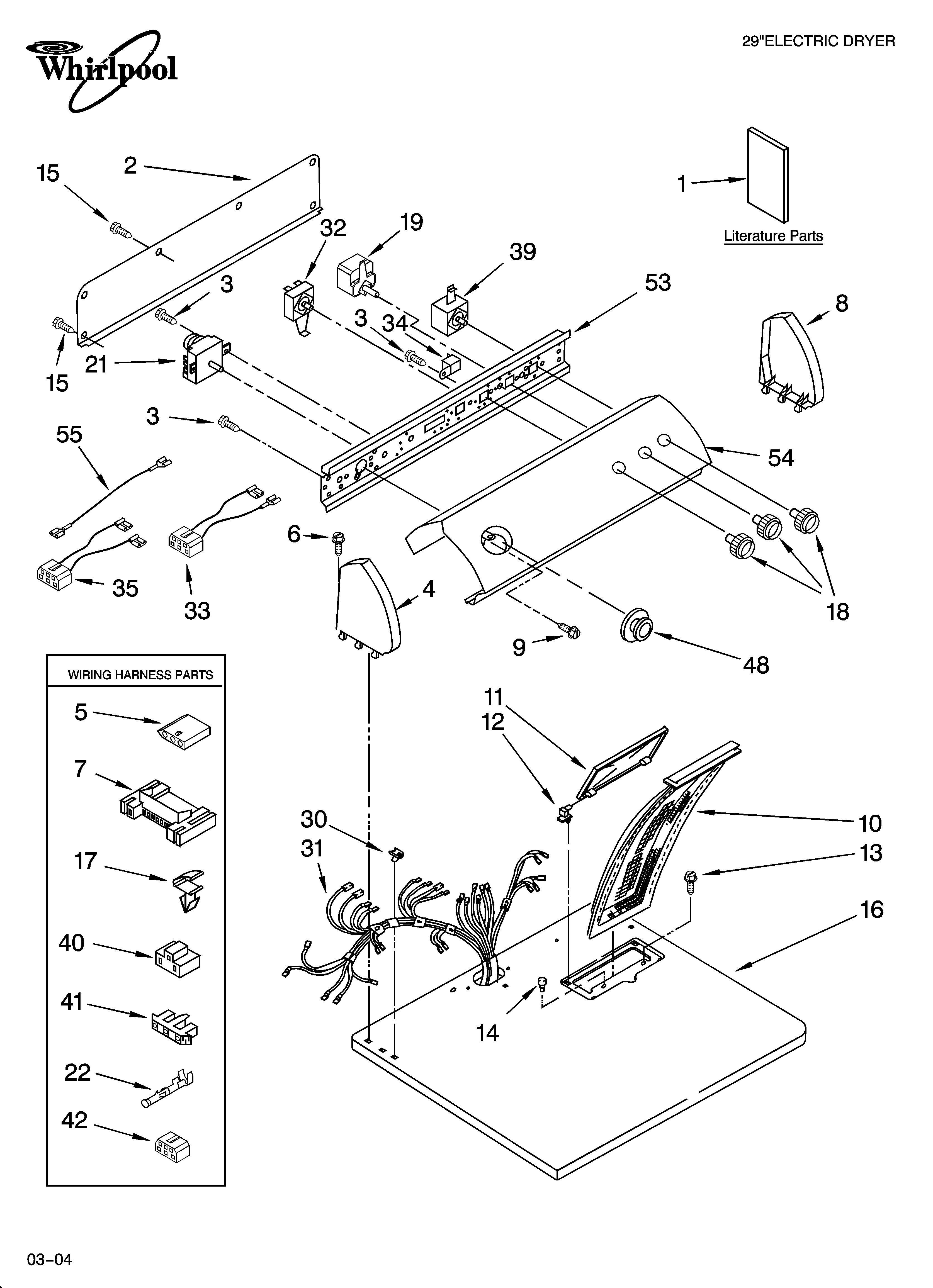 Top and console parts