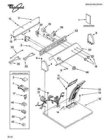 Top and console parts