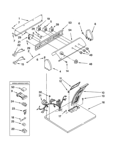 Top and console parts