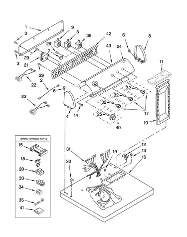 Top and console parts