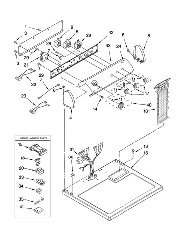 Top and console parts