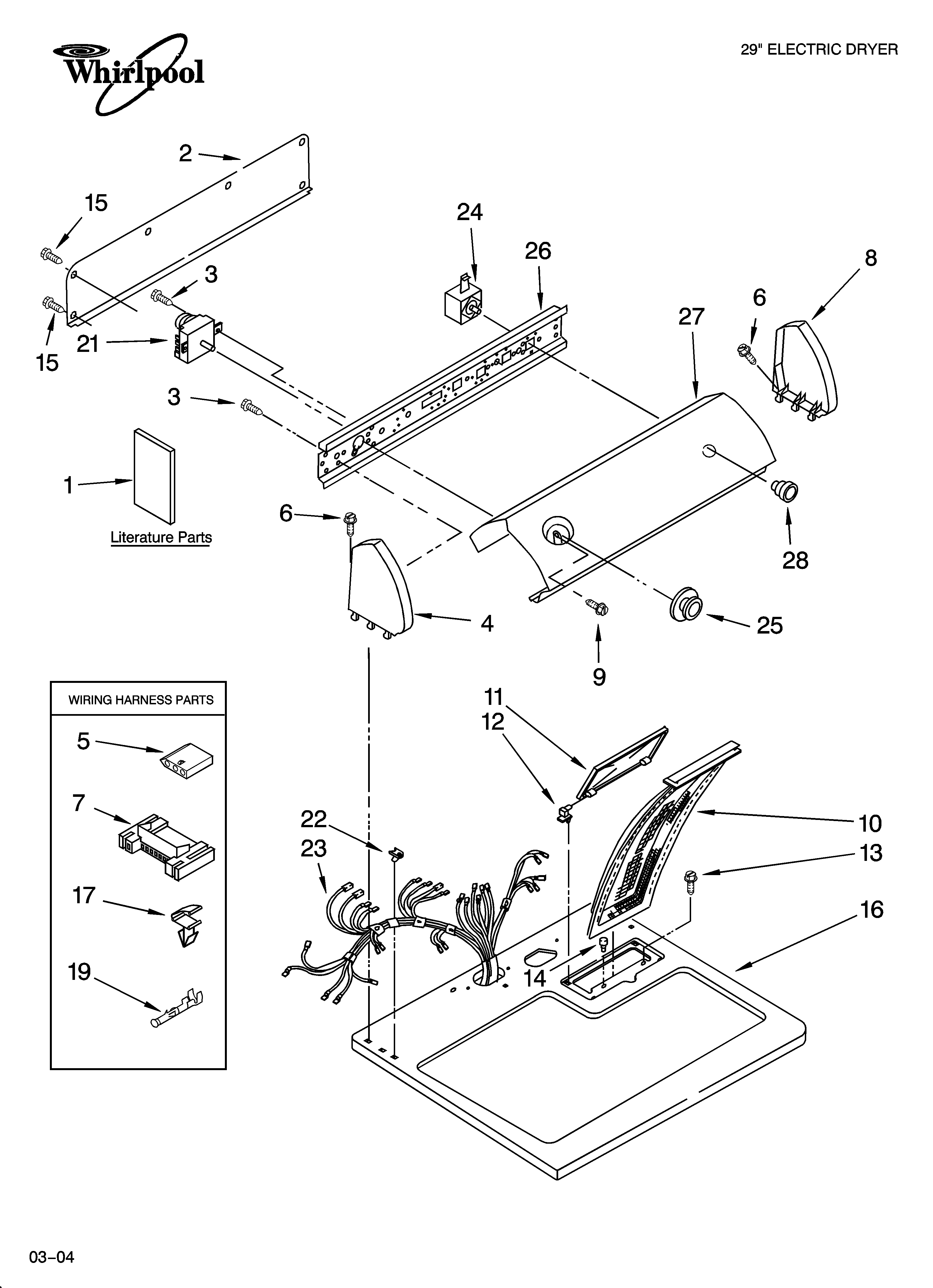Top and console parts