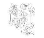 Whirlpool LEV4634JQ2 cabinet parts diagram