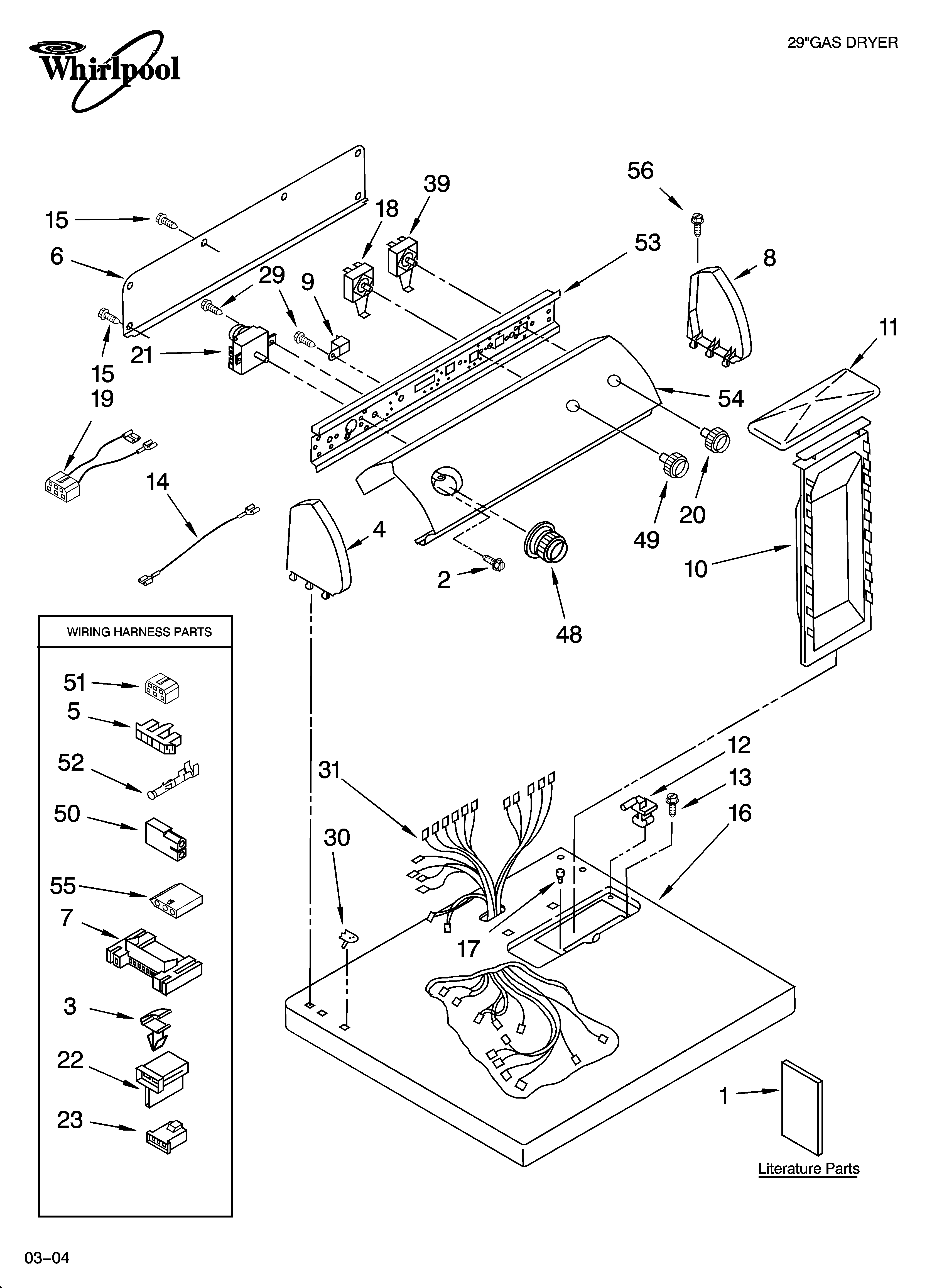Top and console parts