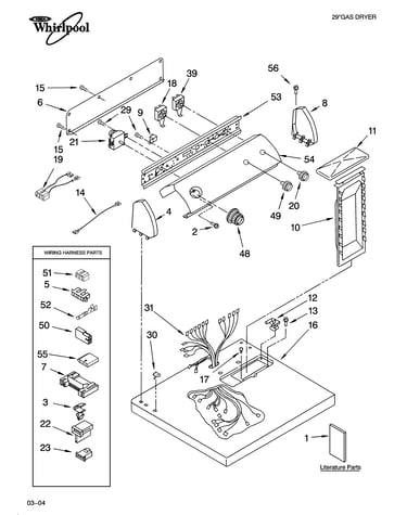 Top and console parts