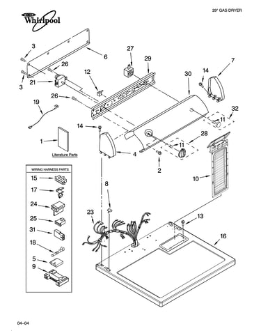 Top and console parts