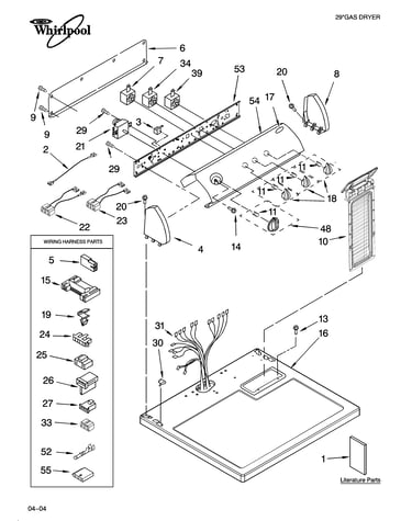 Top and console parts