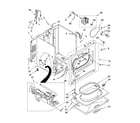 Whirlpool LGB6300PW0 cabinet parts diagram