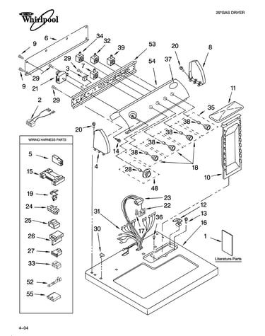 Top and console parts