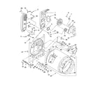 Whirlpool LGB6400LW1 bulkhead parts diagram