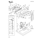 Whirlpool LGQ9508LW1 top and console parts diagram