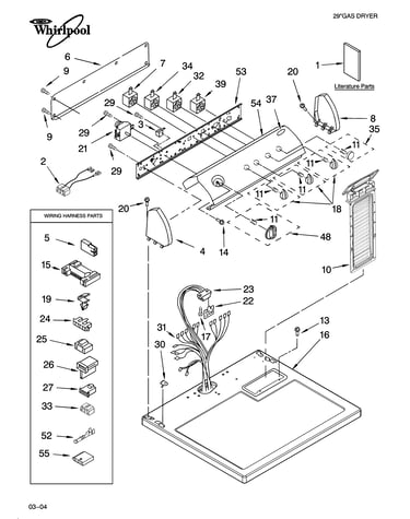 Top and console parts