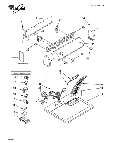 Top and console parts