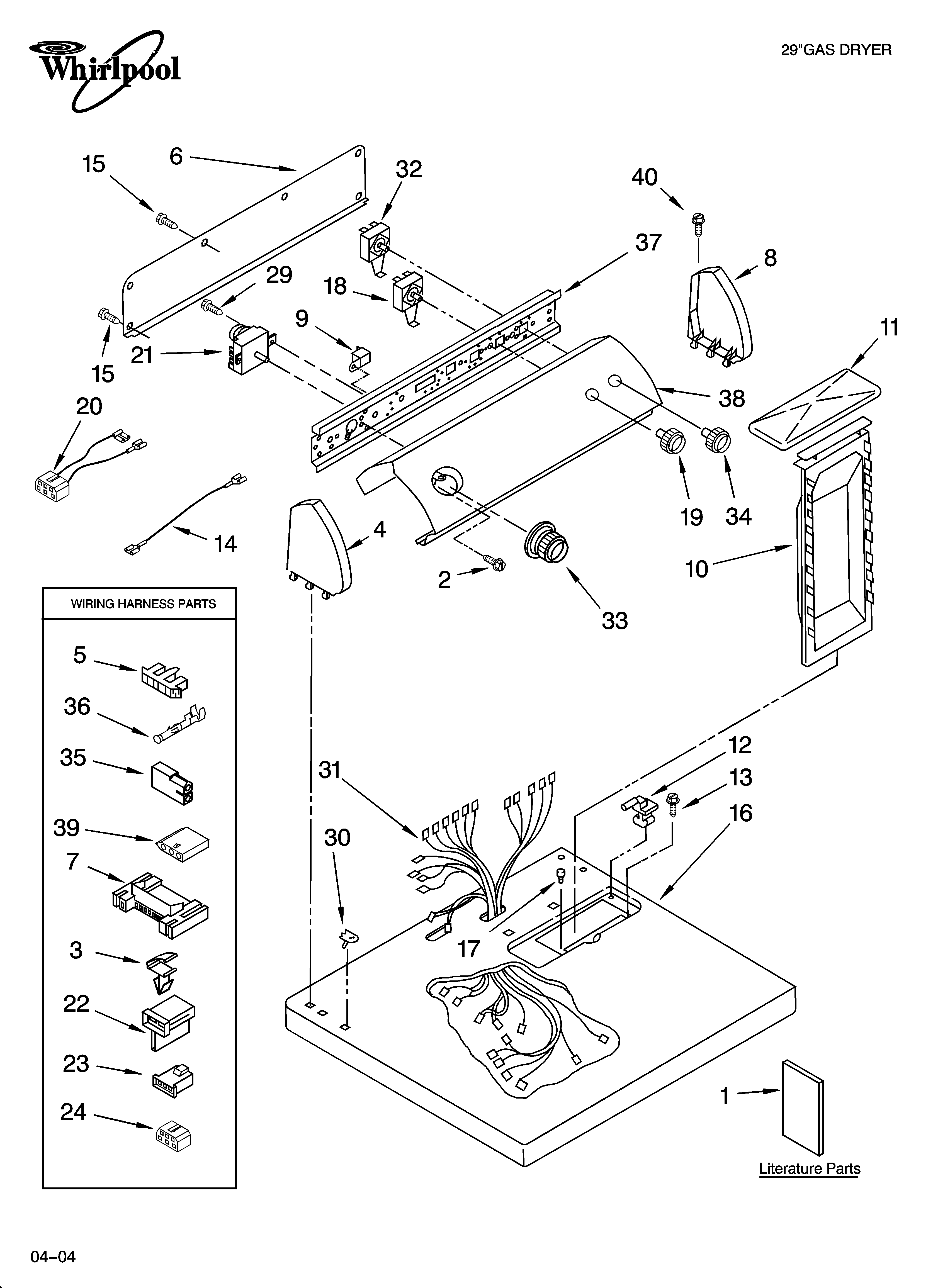 Top and console parts