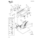 Whirlpool LGR5636LQ1 top and console parts diagram