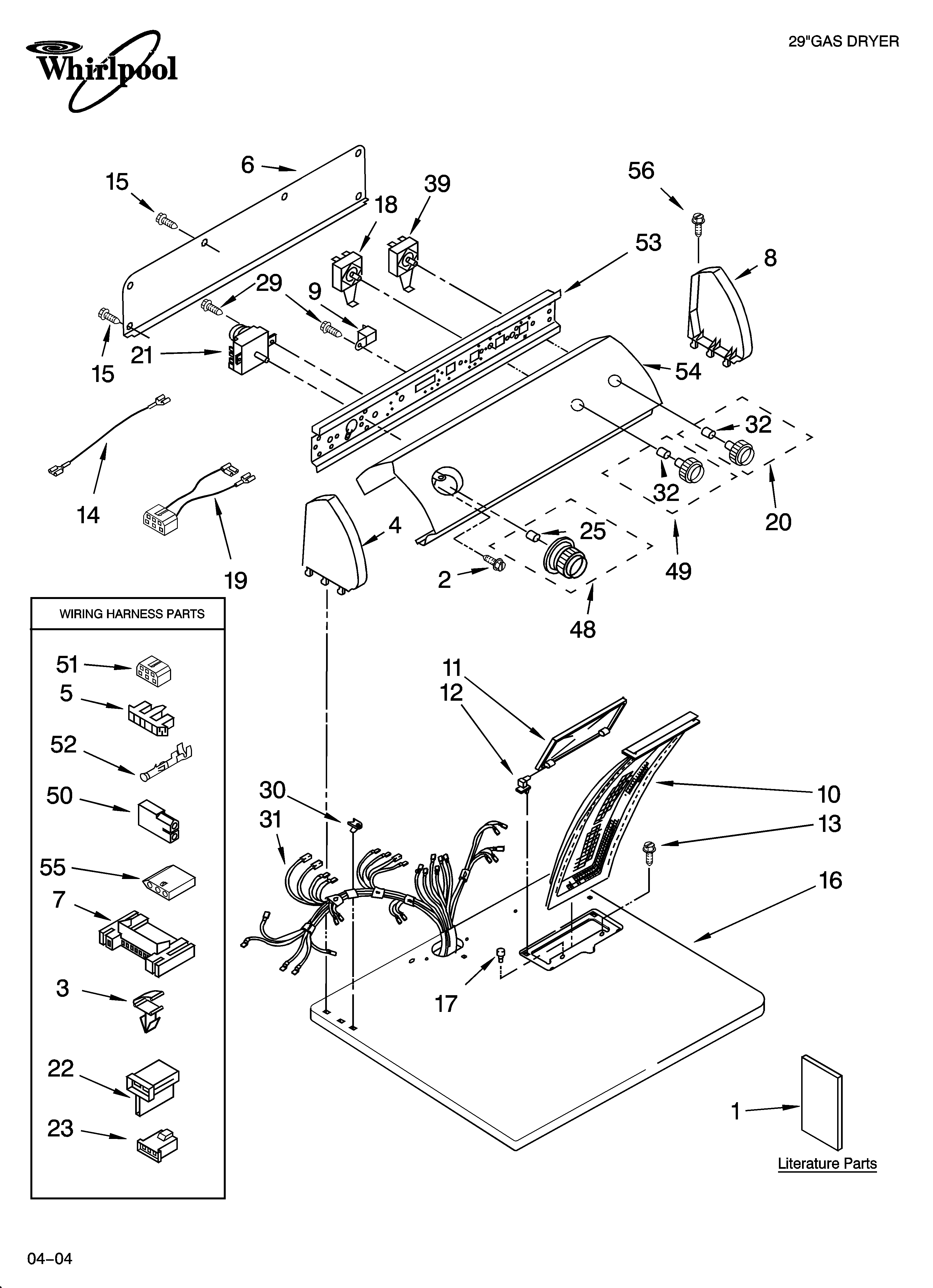 Top and console parts