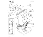 Whirlpool LGR5644JQ3 top and console parts diagram