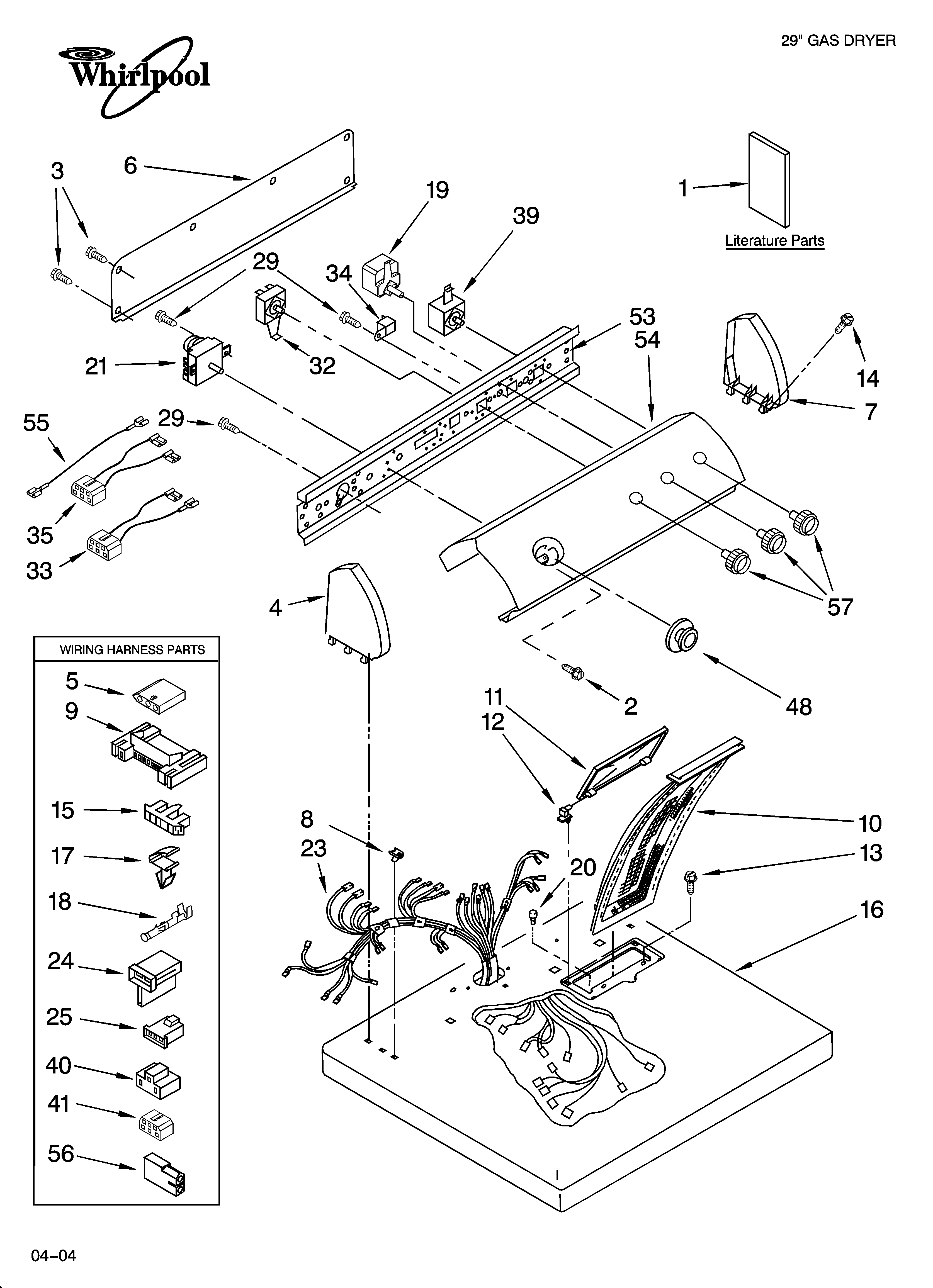 Top and console parts