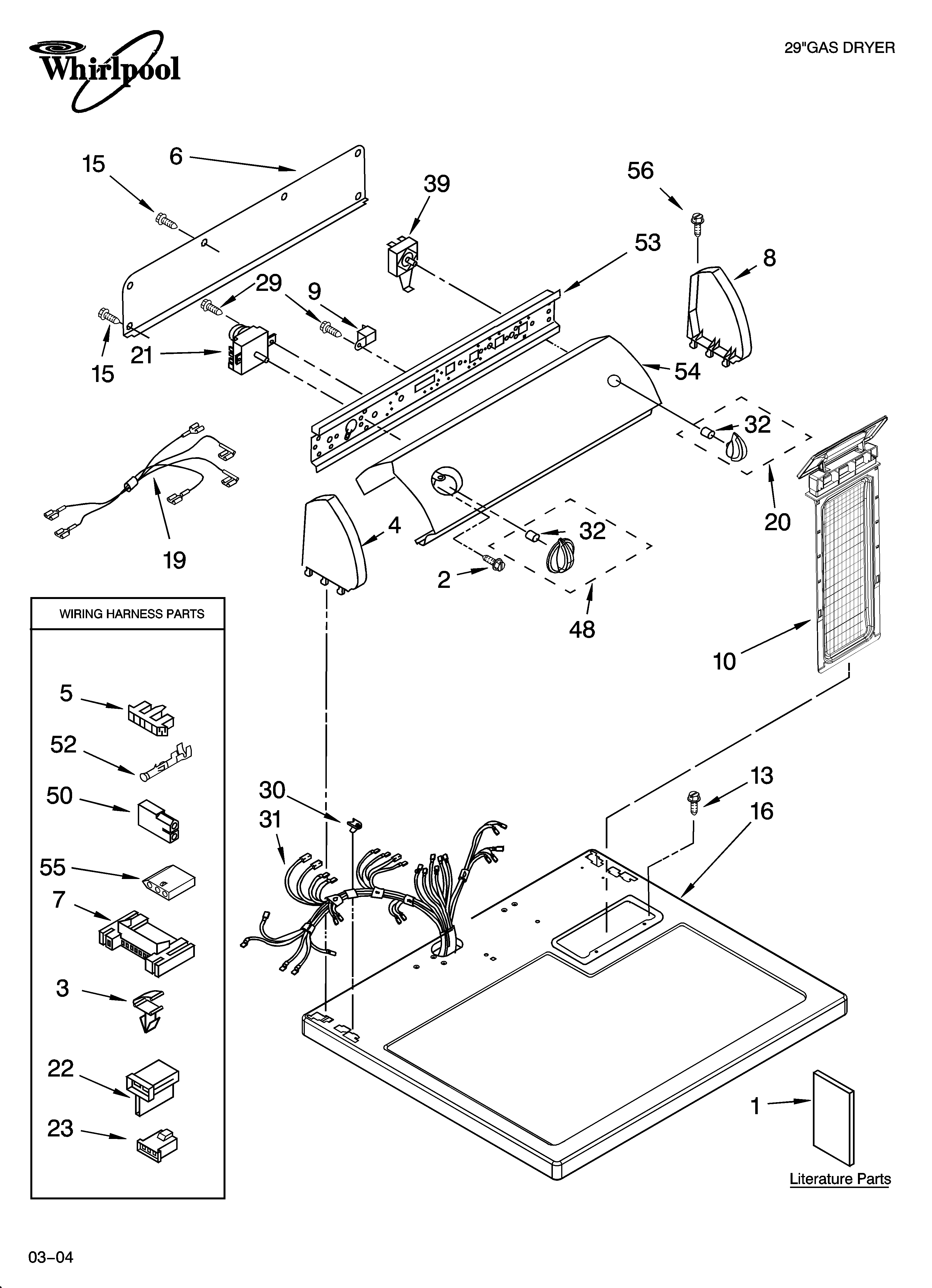 Top and console parts