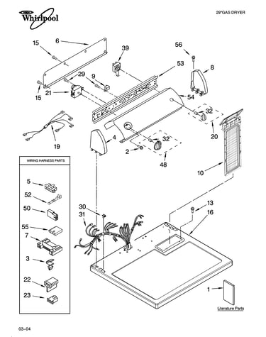Top and console parts