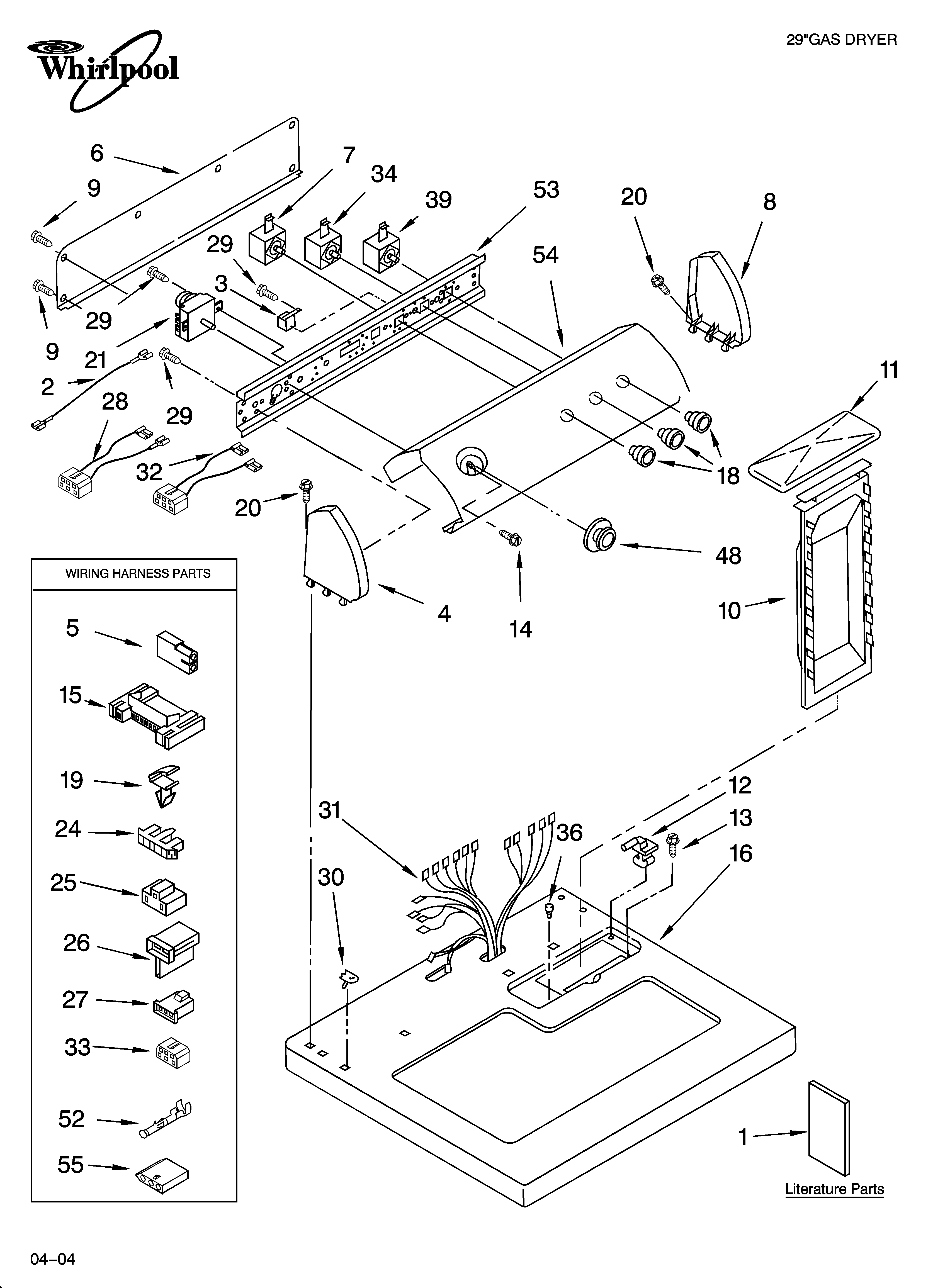 Top and console parts