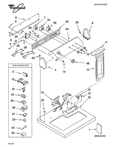 Top and console parts