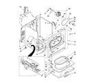 Whirlpool LGR7648KT2 cabinet parts diagram