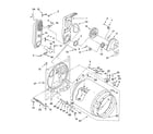 Whirlpool LGR7648KT2 bulkhead parts diagram