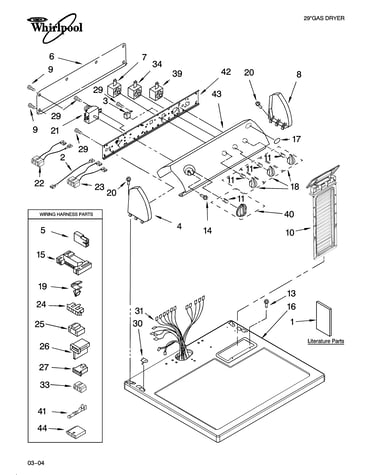 Top and console parts