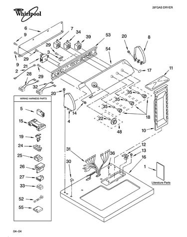Top and console parts