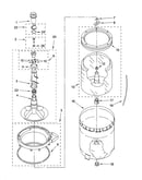 Agitator, basket and tub parts