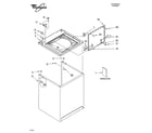 Whirlpool LSR7010PQ0 top and cabinet parts diagram