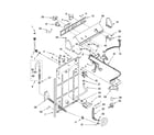 Whirlpool LSR7010PQ0 controls and rear panel parts diagram